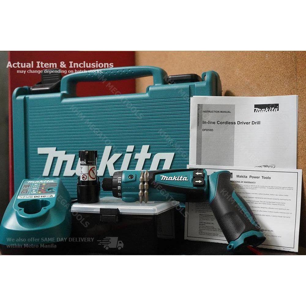 Makita DF010DS 7.2V Cordless Screwdriver 5.6Nm - KHM Megatools Corp. Makita DF010DS 7.2V Cordless Screwdriver 5.6Nm - KHM Megatools Corp.